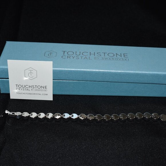 Touchstone Crystal by Swarovski White Ice Bracelet 2615BF New in Box - Picture 2 of 5